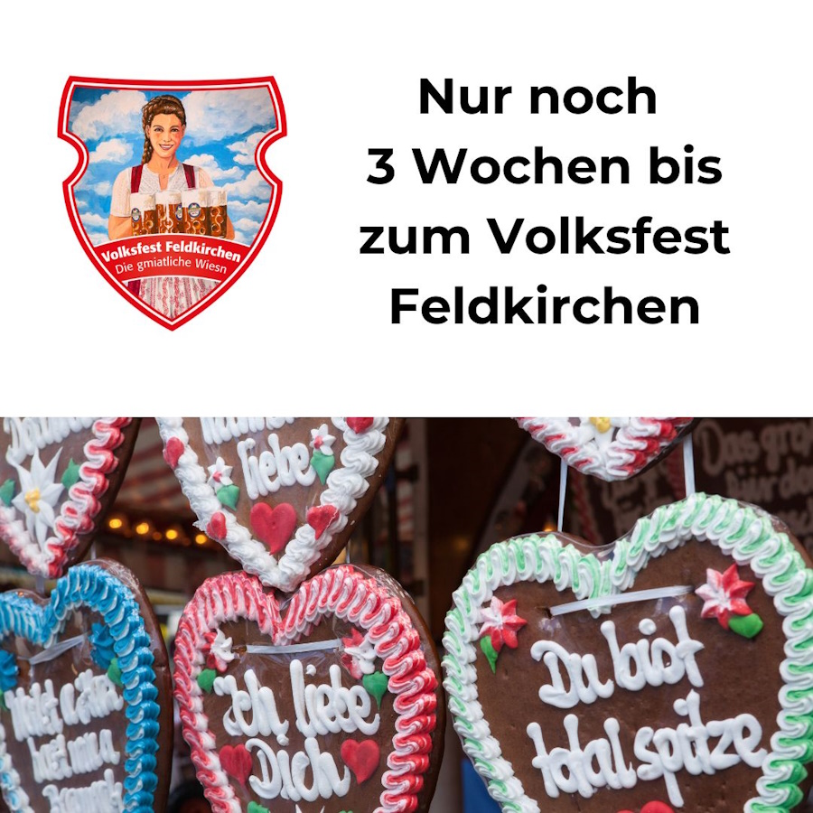 Nur noch 3 Wochen bis zum Volksfest Feldkirchen